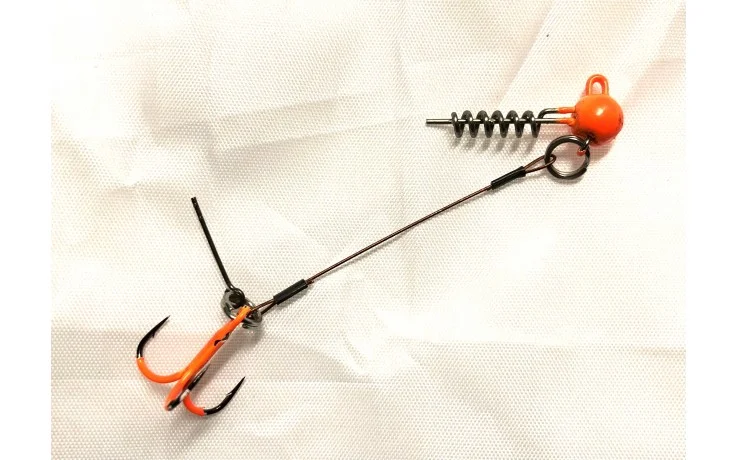 Balzer Shirasu Pike Rig M Gummifischsystem 5 Gramm 6,5 cm 15 kg Tragkraft UV Aktiv