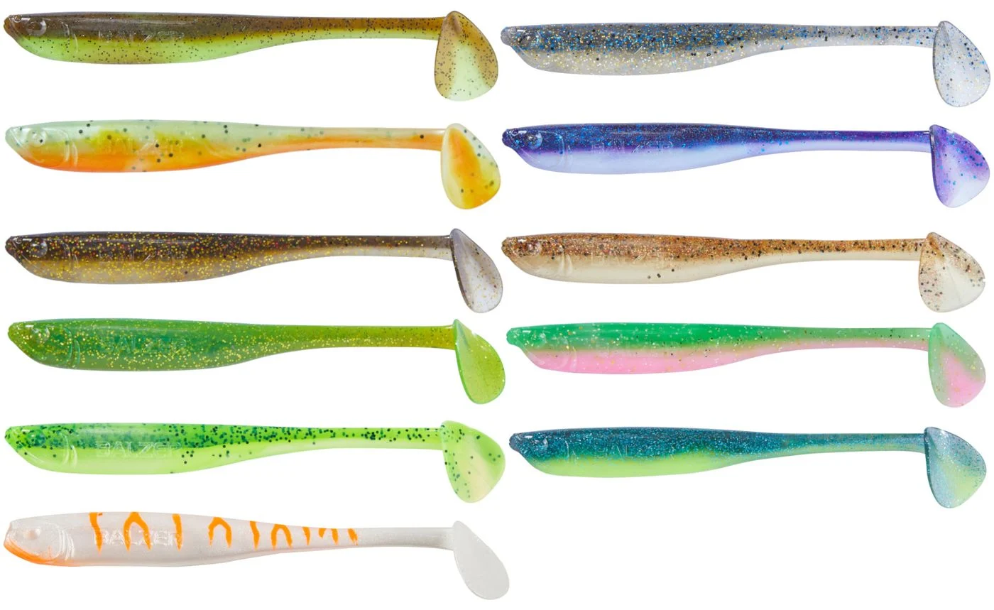 Balzer Shirasu Z-Shad Zander Shads - 3 Gummifische 6.5cm / 1.5g / Kaulbarsch