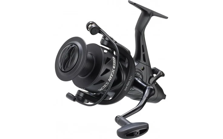 Balzer Tactics MTX 5300 BR Freilaufrolle mit Frontbremse 220 Meter 0,30 mm 5 Kugellager 340 Gramm 5,2 : 1 Aluspule Alukurbel