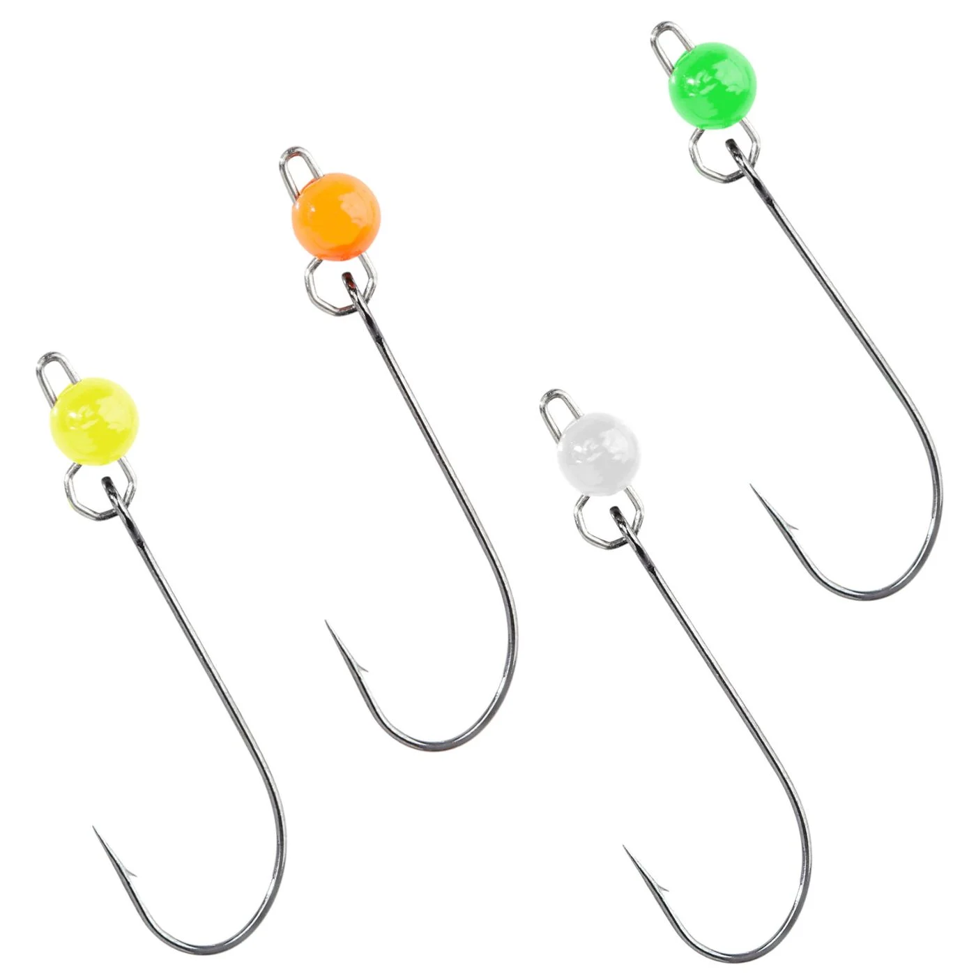 Balzer Tungsten Cheburashka mit Haken - 2 Jighaken Gr. 6 / 0.5g / Weiß