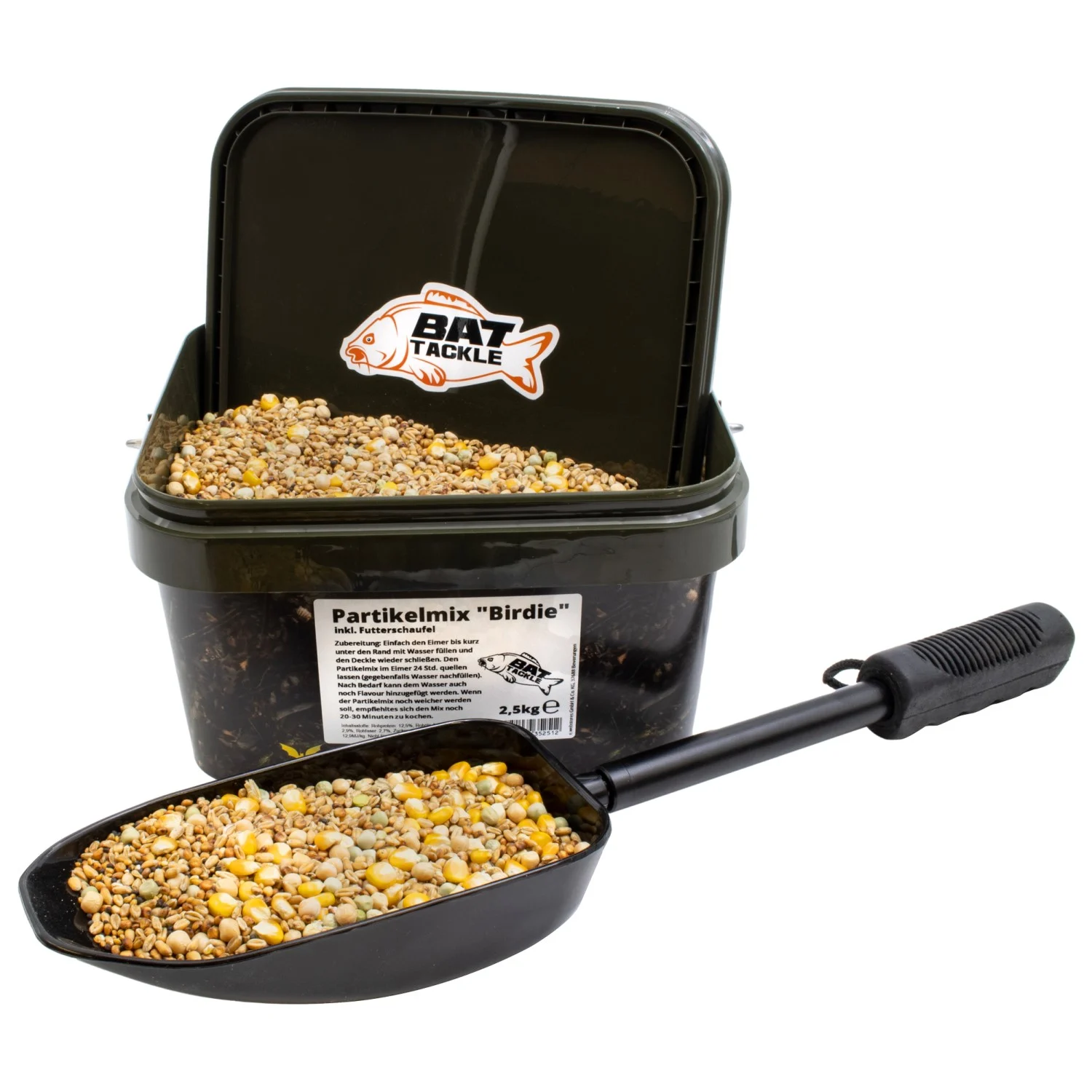 BAT-Tackle Partikelmix "Birdie" Session Pack - inkl. Eimer & Partikelschaufel