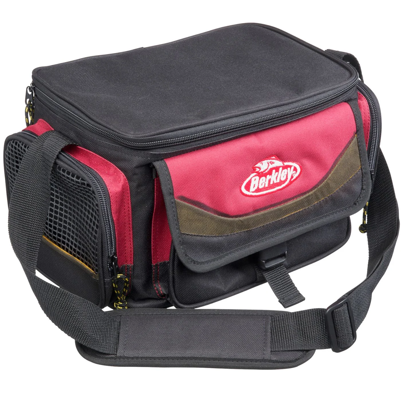 Berkley 28x18,5x19,5cm System Bag Red-Black - Angeltasche + 4 Boxen