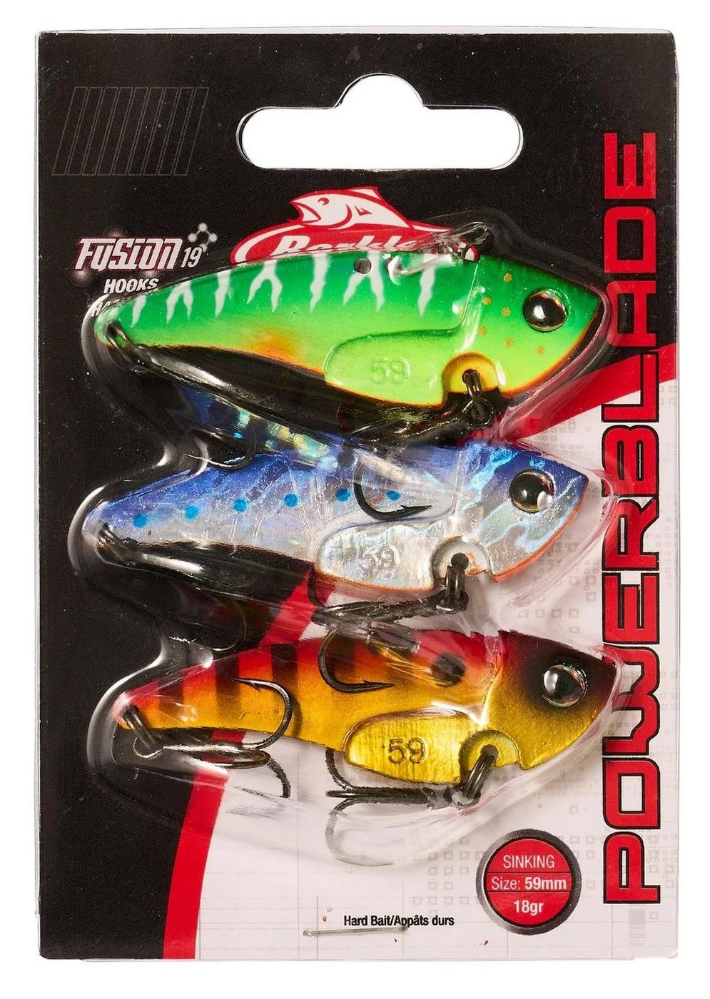 Berkley Power Blade 3-Pack 18g 59mm - 3 Spinnköder im Set