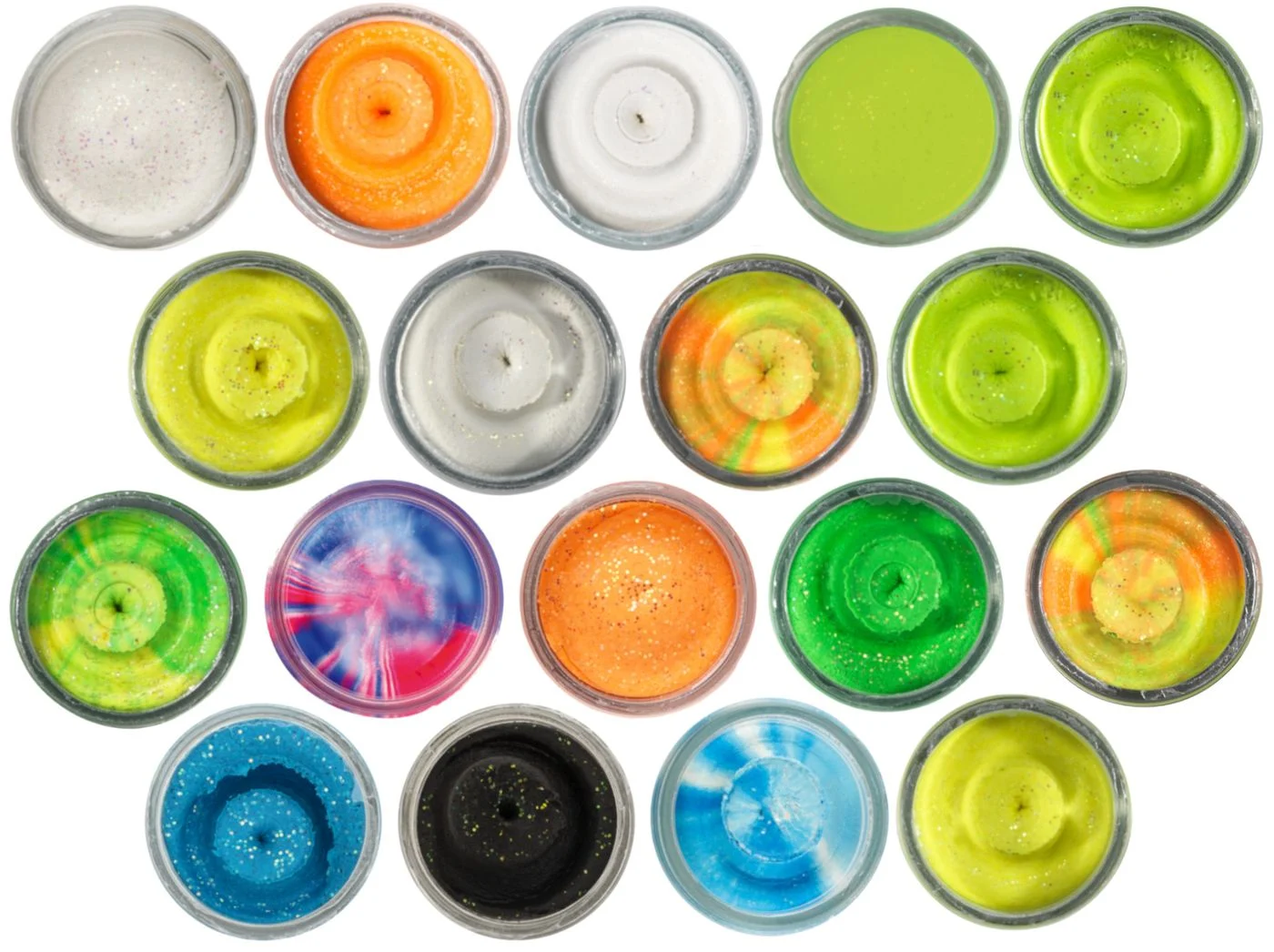 Berkley PowerBait Natural Glitter Trout Bait - 50g Forellenteig Weiß / Bloodworm