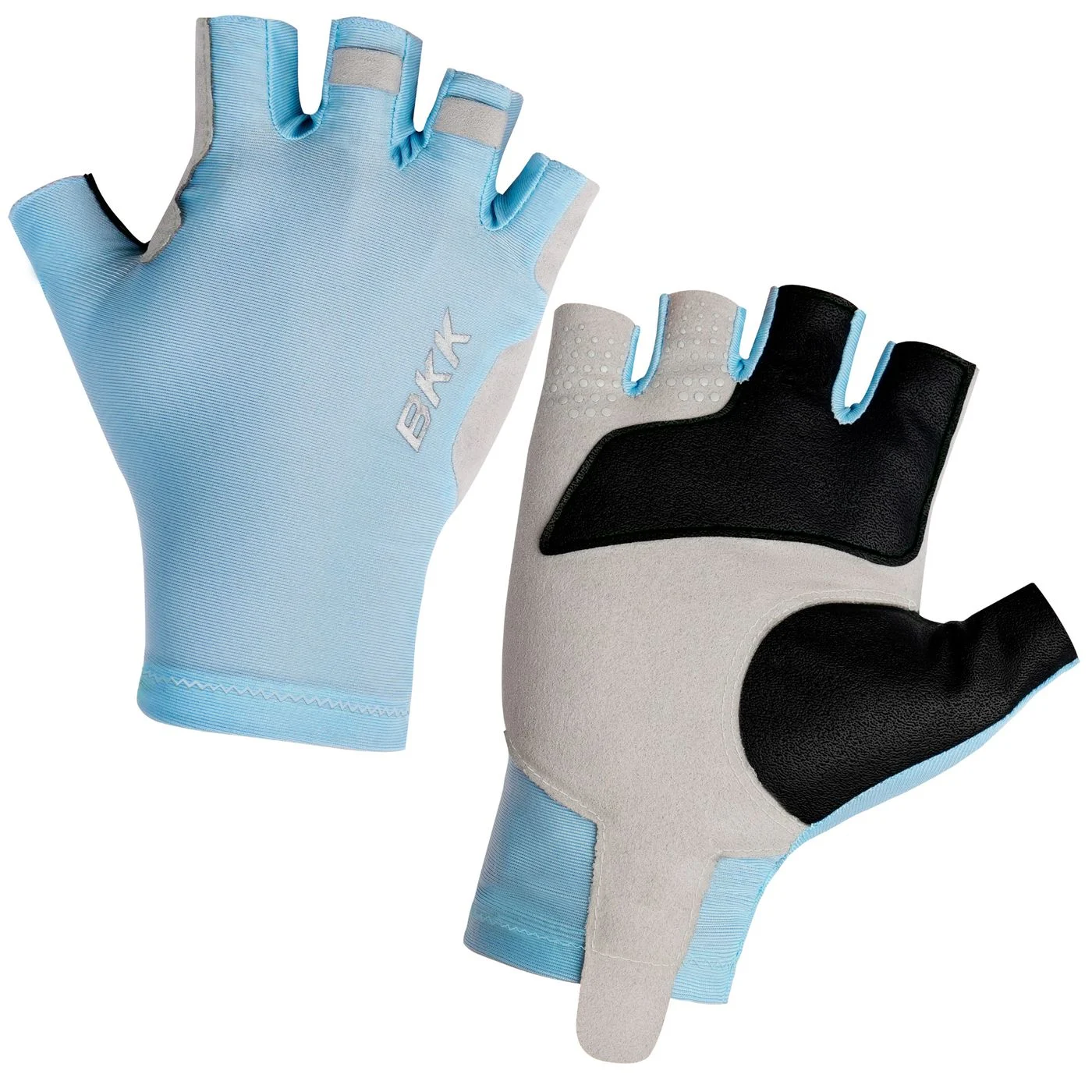 BKK Flamingo Half Finger Gloves 1 Light Blue - Angelhandschuhe M