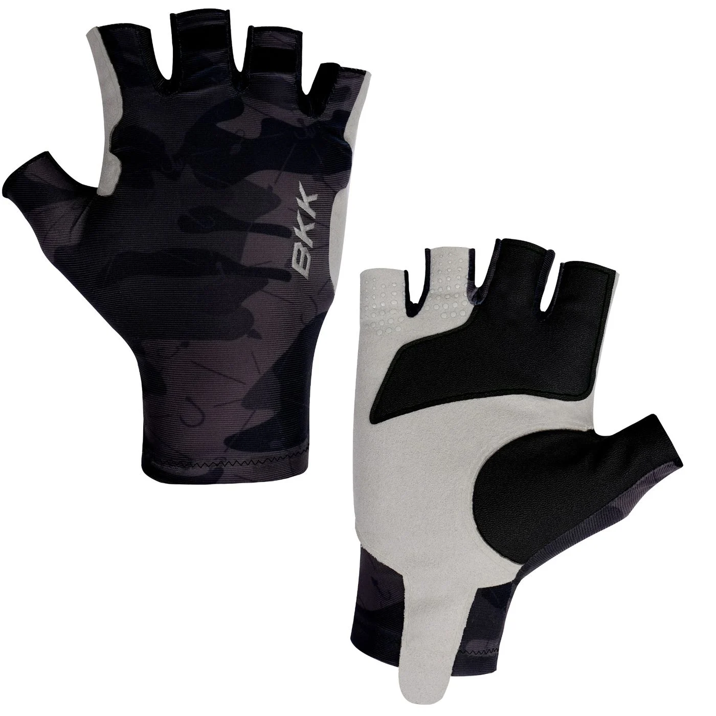 BKK Flamingo Half Finger Gloves 3 Camouflage - Angelhandschuhe M