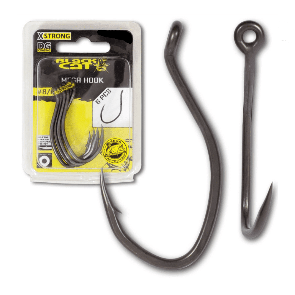 Black Cat Mega Haken DG Größe 12/0 6 Stück