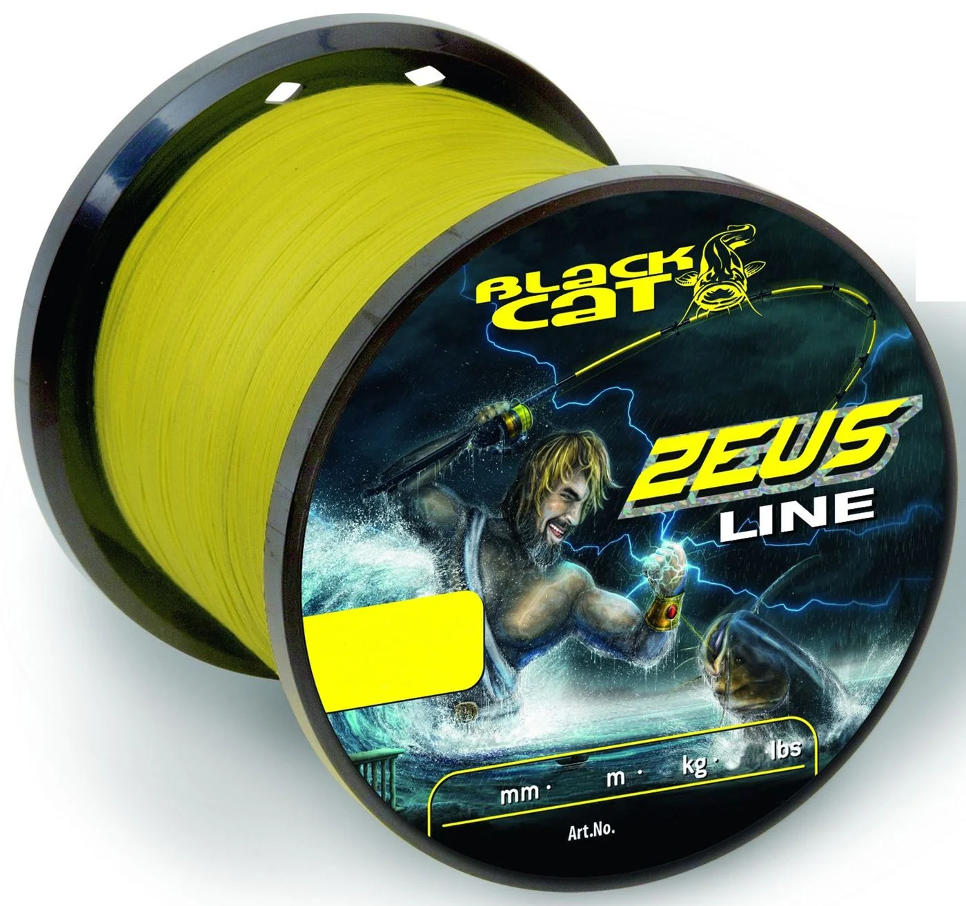 Black Cat Zeus Line Schnur - 3000m Wallerschnur 0.45mm / 37kg