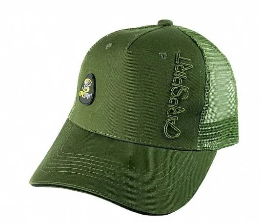 Carp Spirit Baseball Trilobe Logo Green Cap