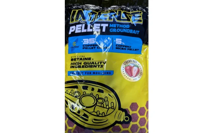 Carp Zoom Intense Pellet Method Groundbait Strawberry 800 Gramm Futtermittel mit Pellet Geschmack Erdbeere