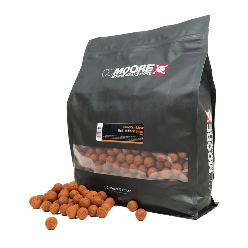 CCMoore Bulk Deal Pro-Stim Liver Boilies 18mm 20KG