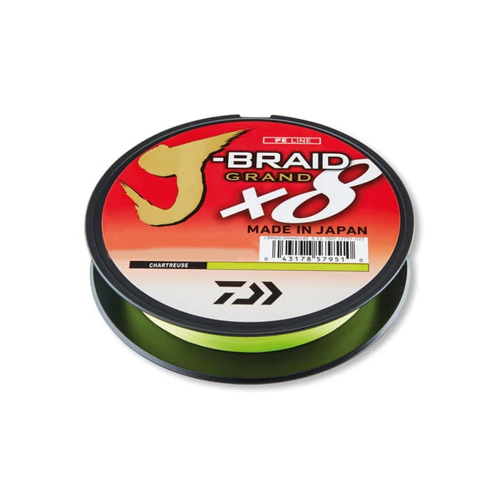 Daiwa J-Braid Grand X8E 0,16 mm 10 kg 270m Chartreuse