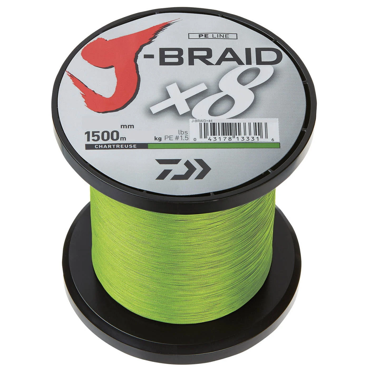 Daiwa J-Braid X8 1500m Chartreuse