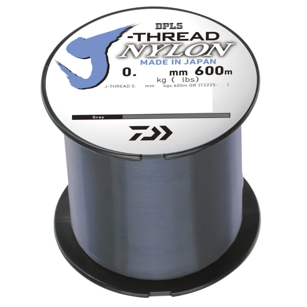 Daiwa J-Threads DPLS Monofile 0,370 mm 10,1 kg 600m Grau