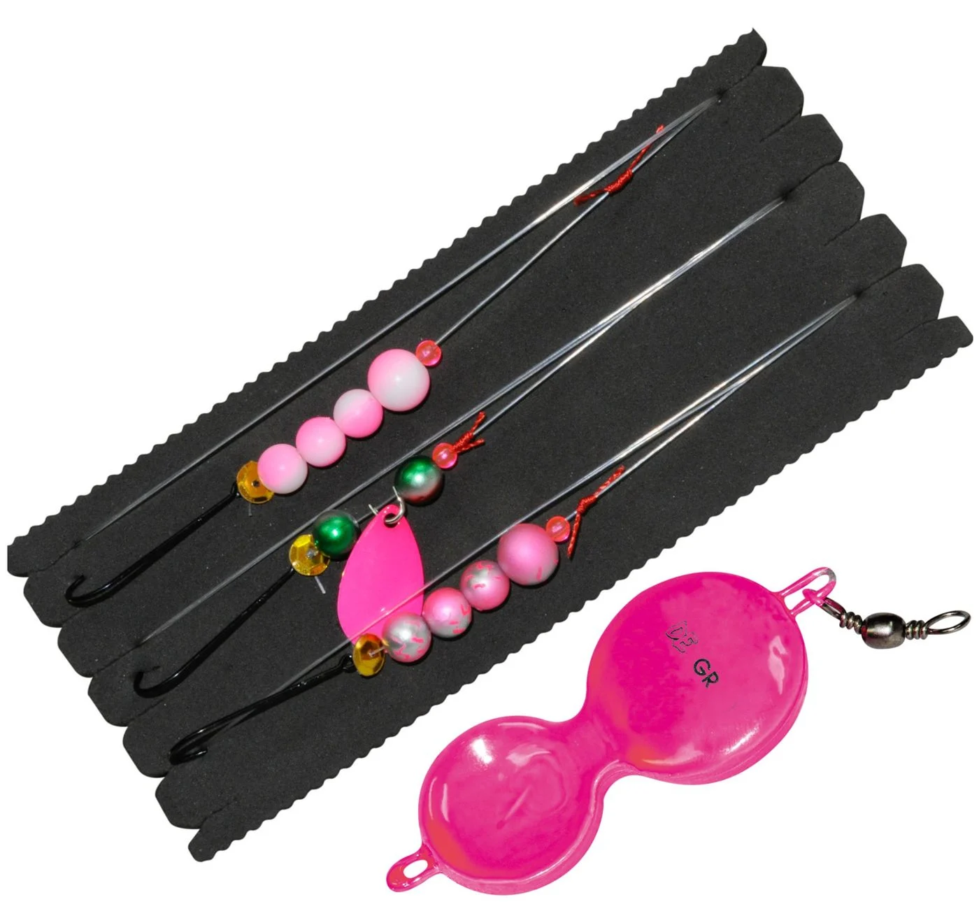 Dieter Eisele System 70cm 0,40mm pink - 3 Vorfächer + Buttlöffel 30g