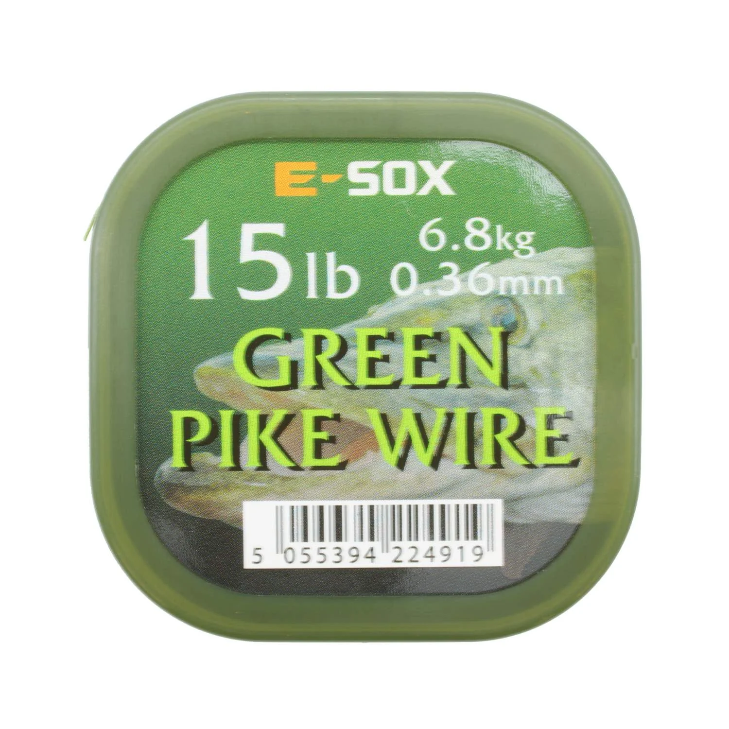 Drennan E-SOX Green Pike Wire Stahlvorfach Tragkraft: 6,8kg