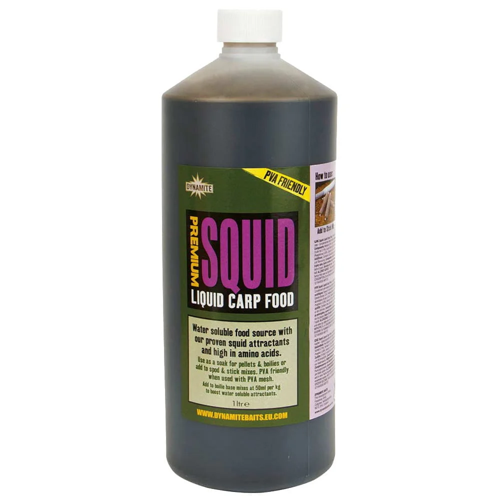 Dynamite Baits Premium Squid Liquid Carp Food 1000ml