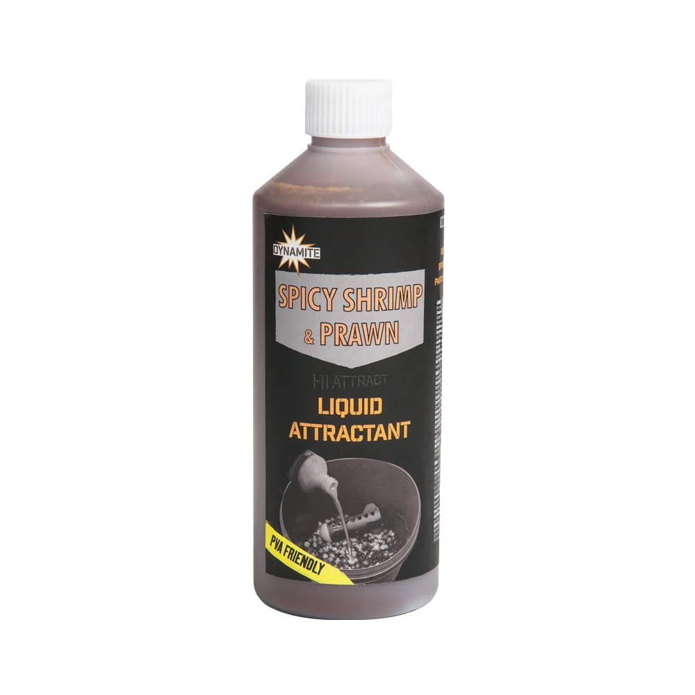 Dynamite Baits Spicy Shrimp & Prawn Liquid Attractant 500ml