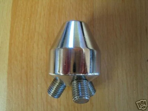 Edelstahl 3 fach Adapter für Rutenhalter Tri Rod Pod