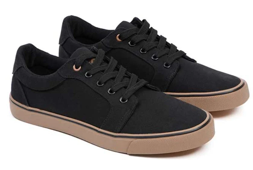 Fox Black Canvas Shoe Größe 42