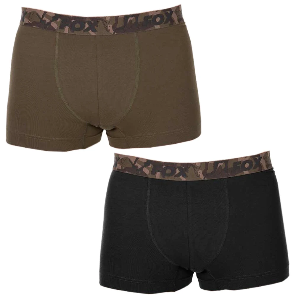 Fox Boxer Shorts 2er Pack Khaki / Black Gr.XL