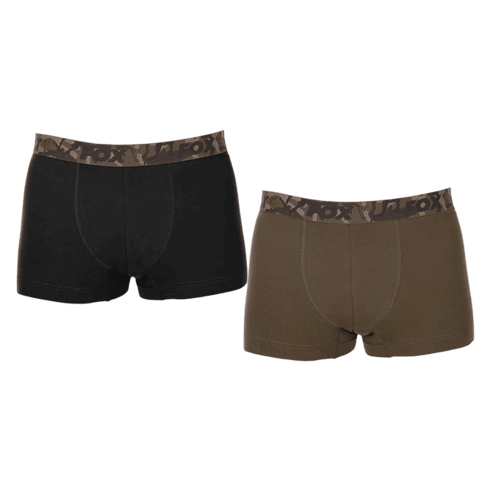 Fox Boxer Shorts Khaki/Black Größe M 2er-Pack