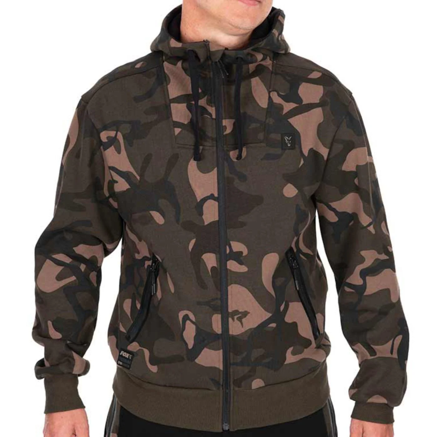 Fox Camo Full Zip Premium Hoodie - Angelpullover S