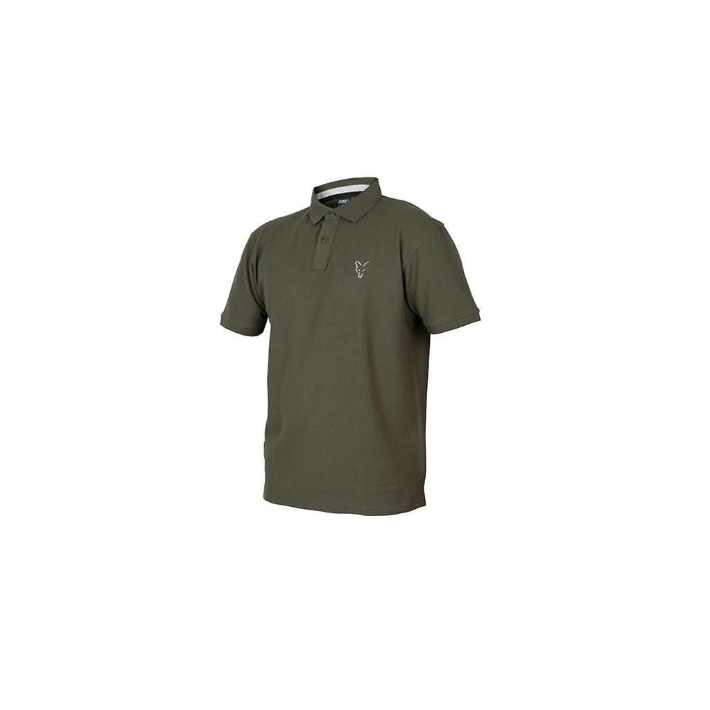 Fox Collection Green & Silver Polo Shirt Small