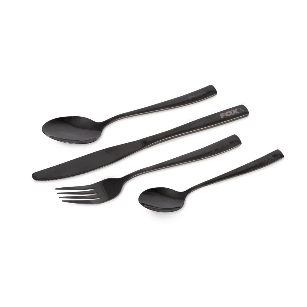 Fox Cookware Black Stainless Cutlery Set