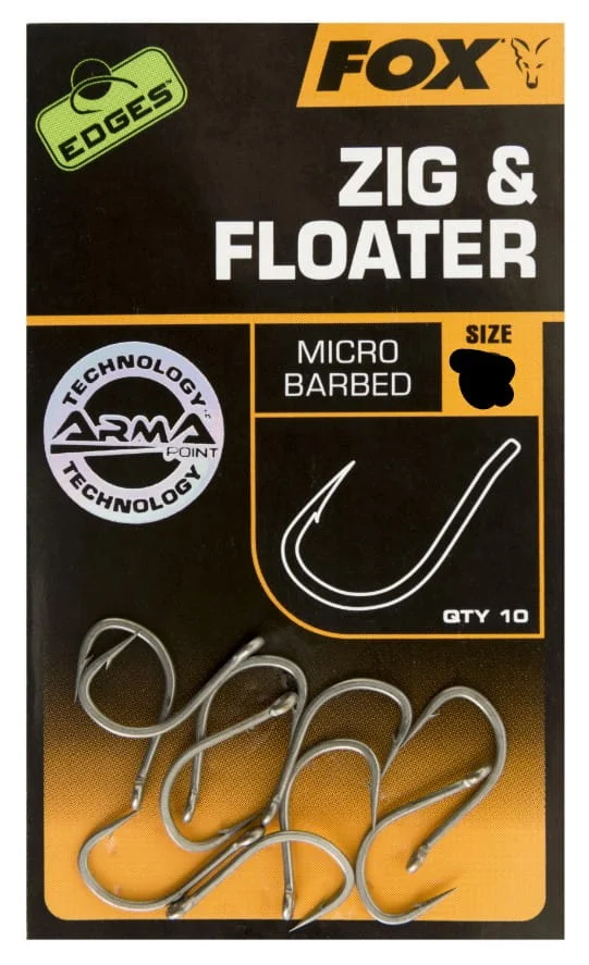 Fox Edges Armapoint Zig & Floater Hooks Size 8 10 Stück
