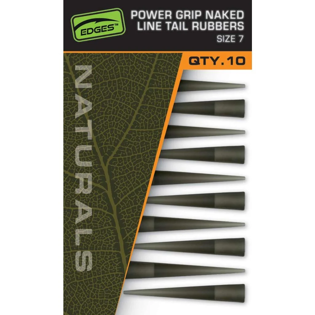 Fox Edges Naturals Power Grip tail rubbers size 7