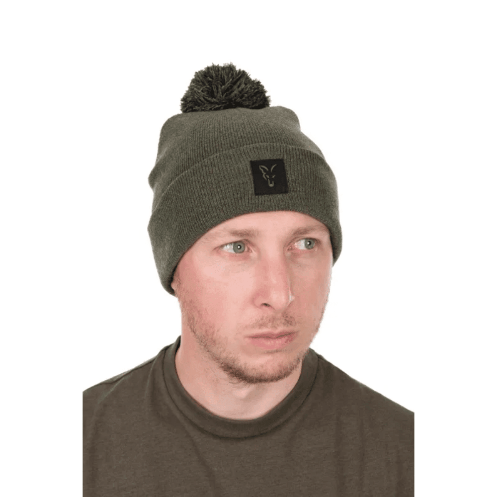 Fox Green-Black Collection Bobble Hat