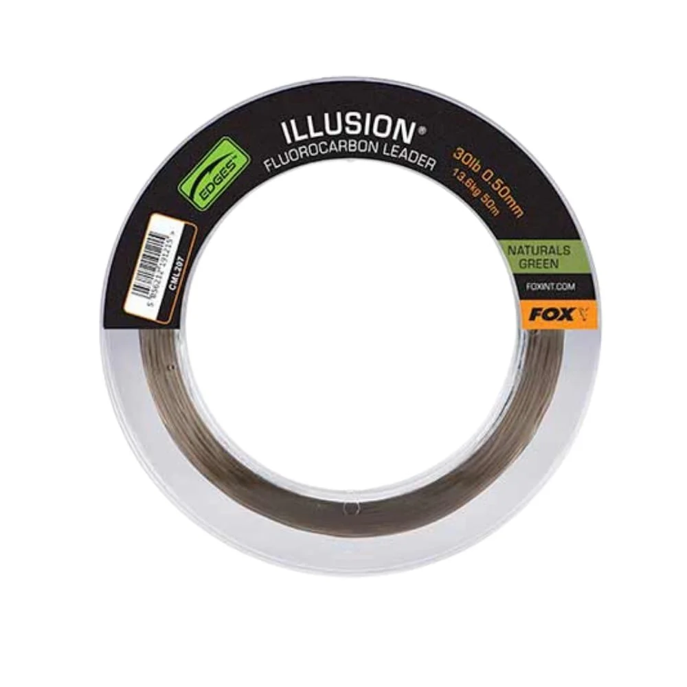 Fox Illusion Fluo Leader 0,50 mm 13,6 kg 50m Grün