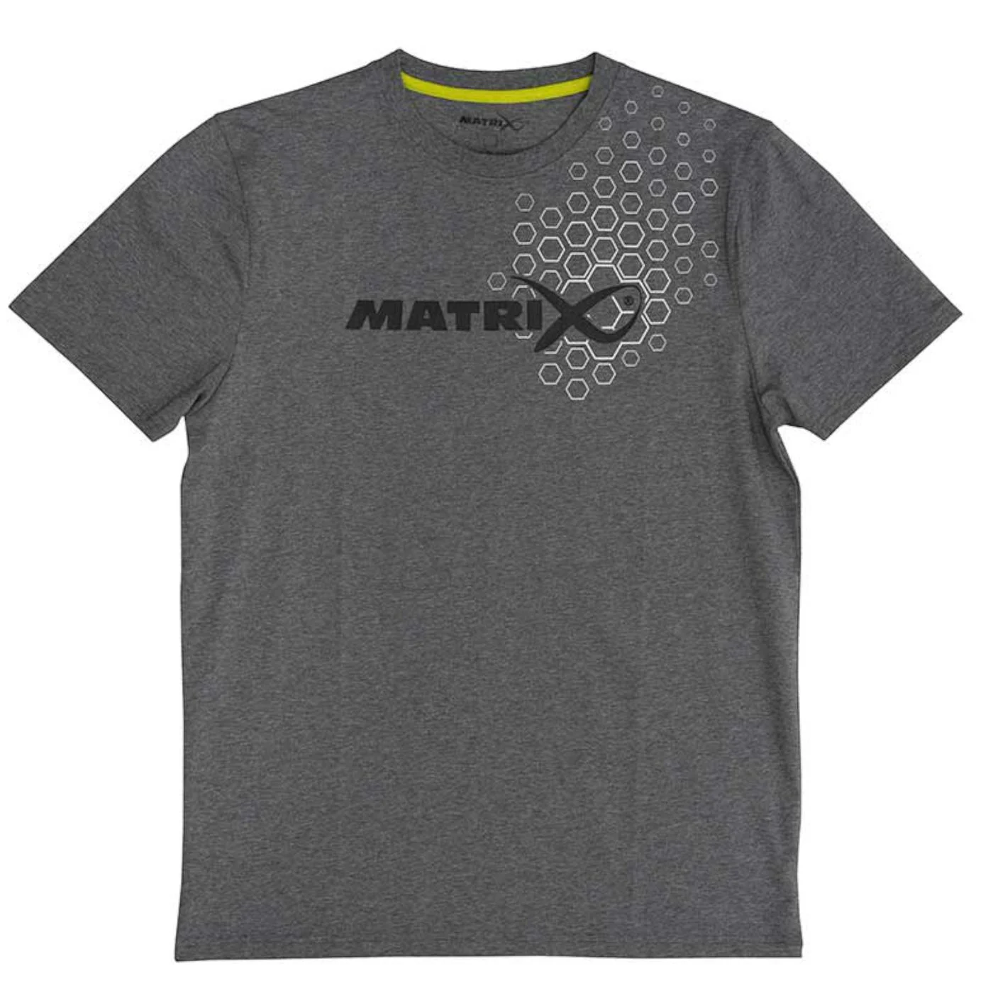Fox Matrix Hex Print T-Shirt Grey - Angelshirt S