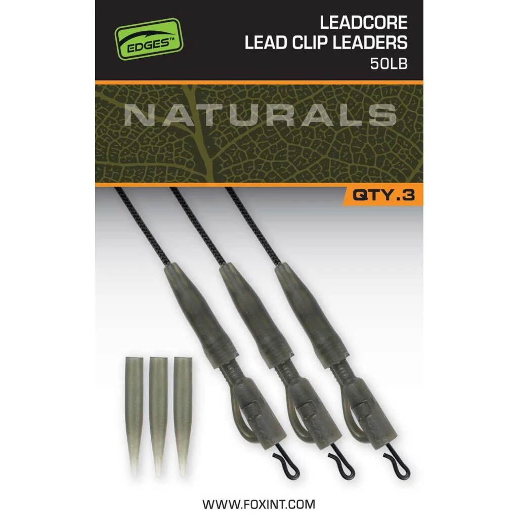 Fox Naturals Leadcore PG Lead Clip Leaders