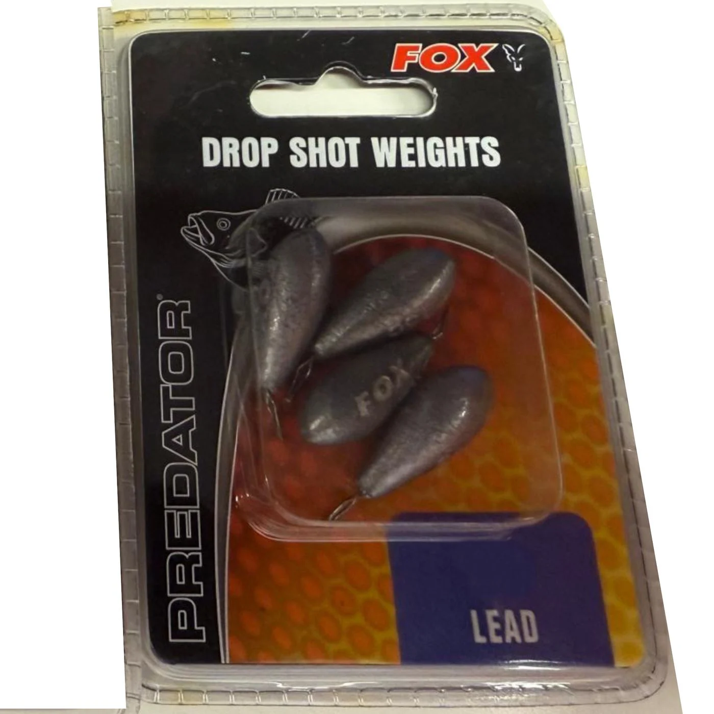 Fox Predator Drop Shot Weights - Angelgewichte 5g / 4 Stück