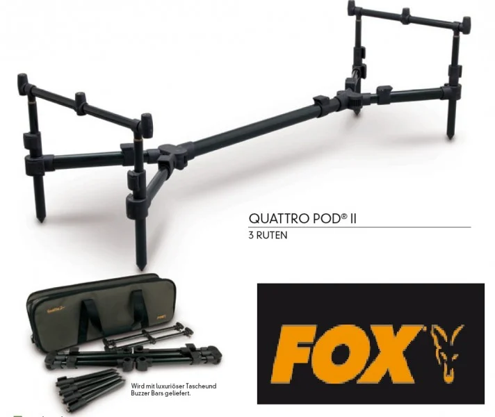 Fox Quattro Pod II 3-Rod Kit Rodpod