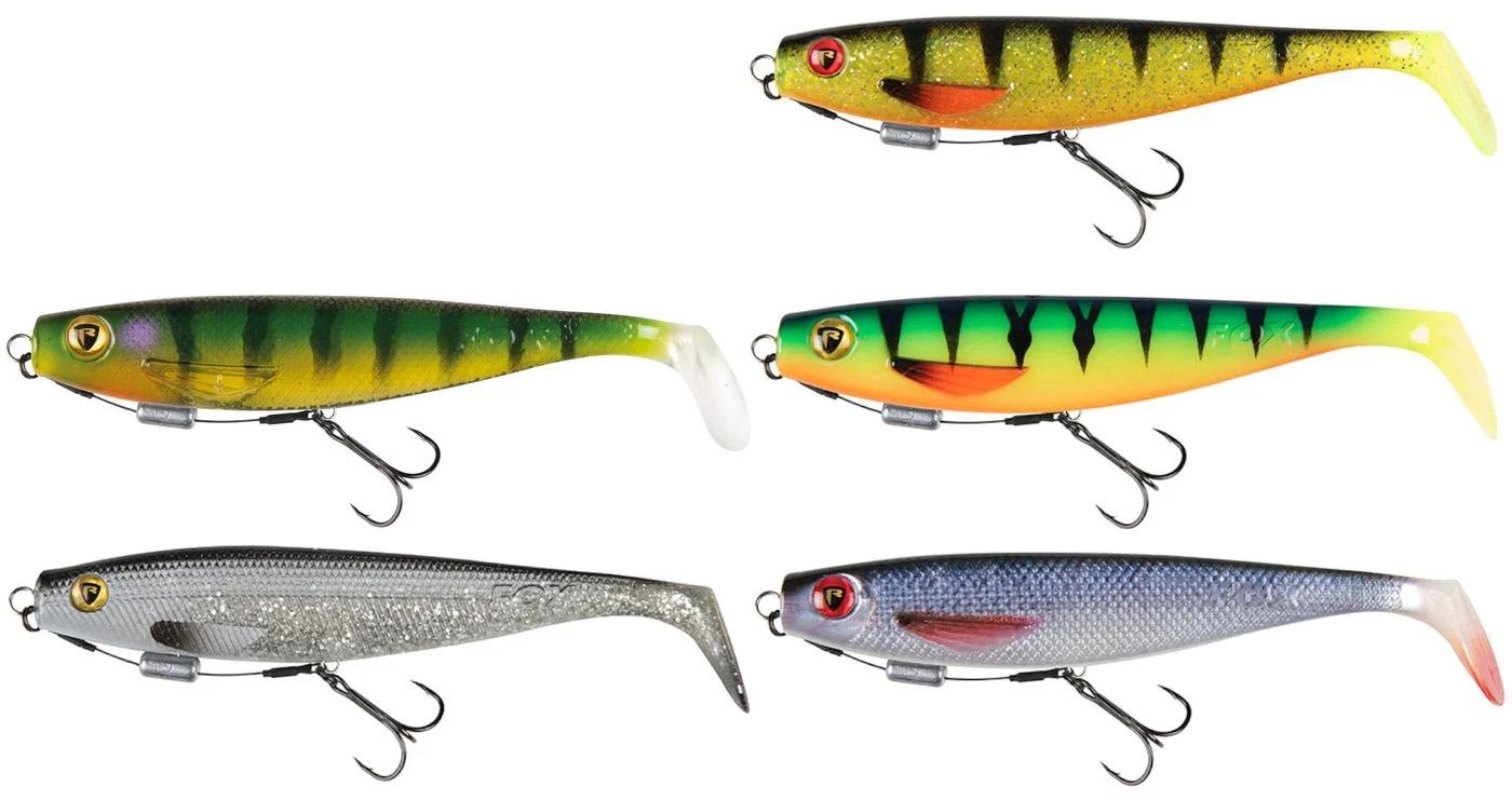 Fox Rage 18cm 46g Pro Shad Loaded - montierter Gummifisch UV Perch