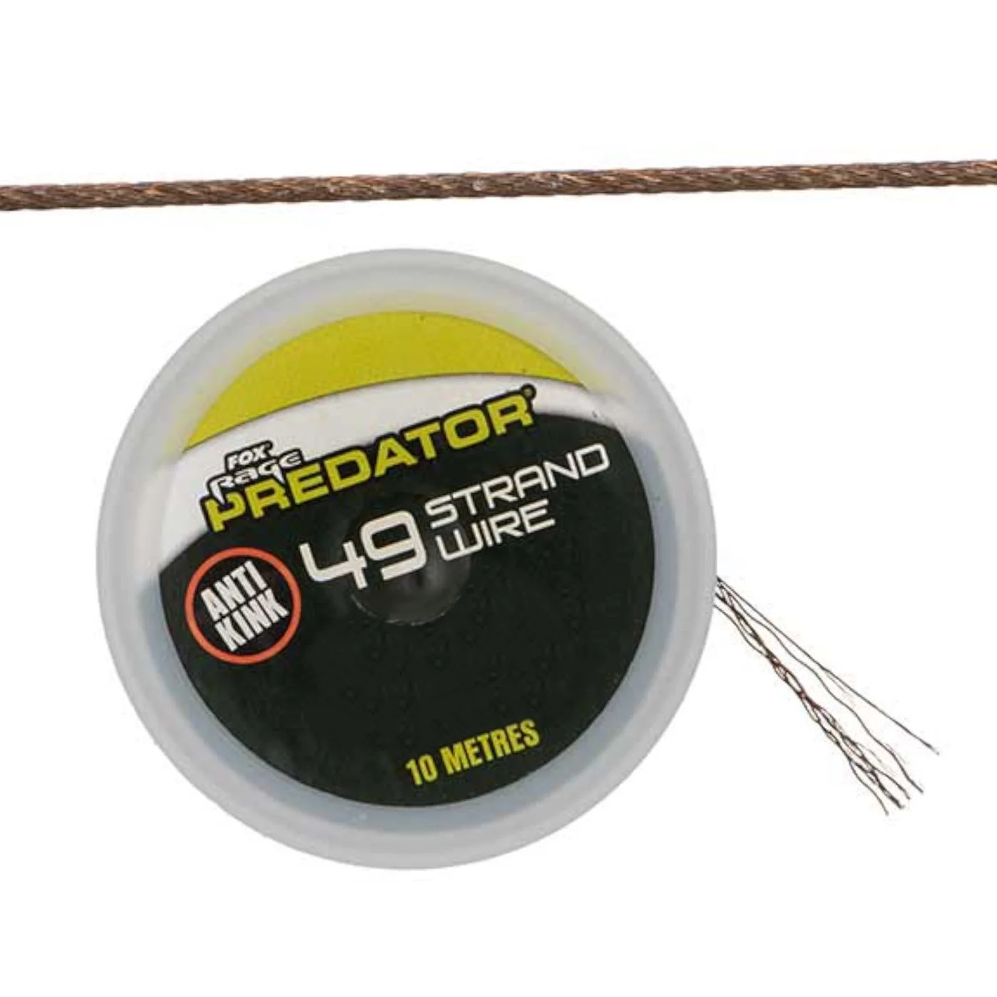 Fox Rage Predator 49-Strand Coated Steel Wire - 10m Stahlvorfach 18kg / 40lb