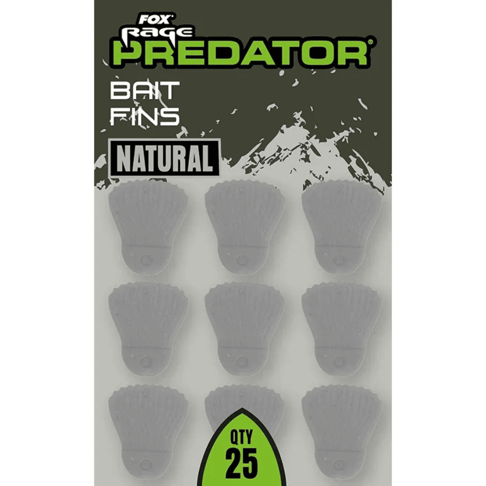Fox Rage Predator Bait Fins Natural 25 Stück