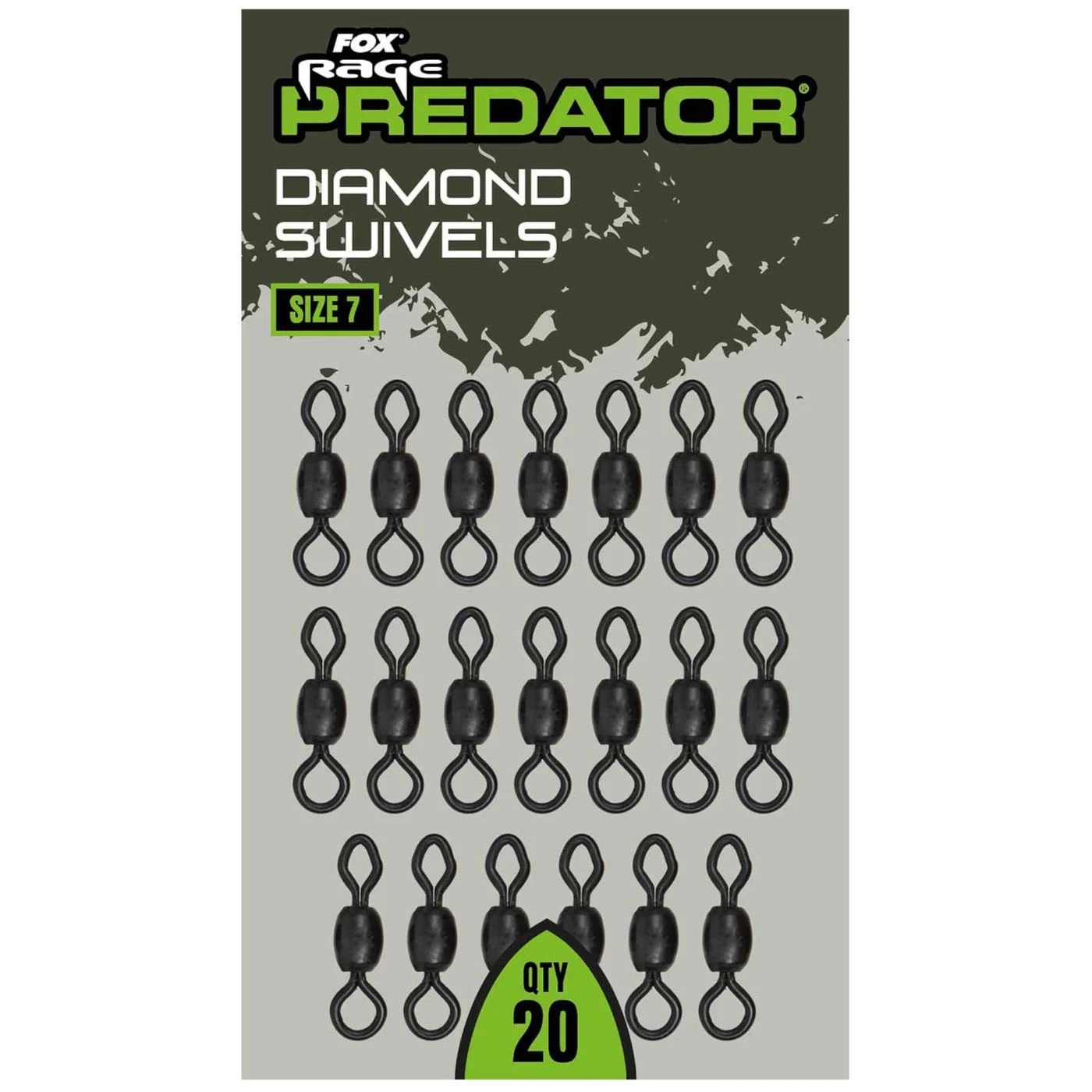 Fox Rage Predator Diamond Swivels - 20 Tönnchen