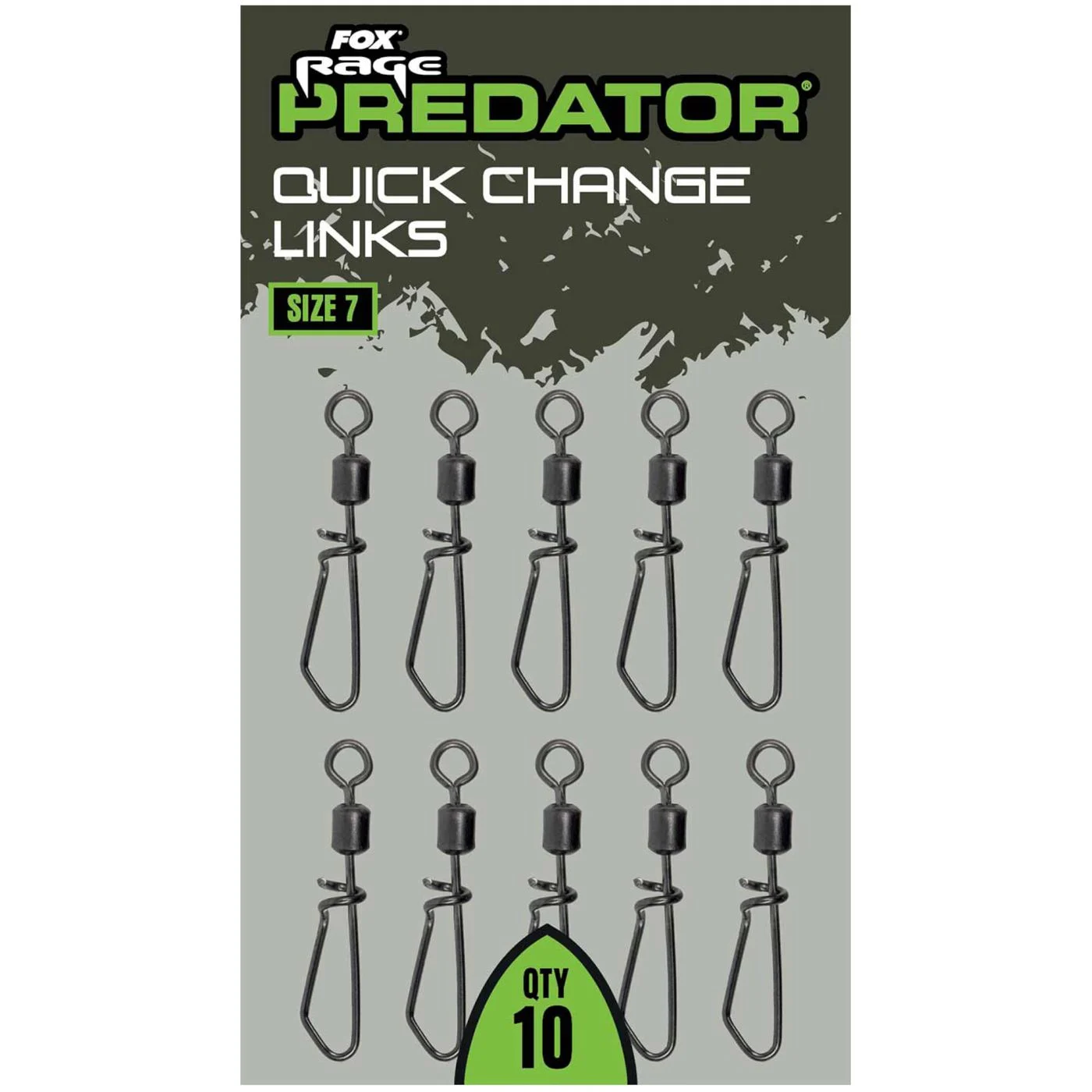 Fox Rage Predator Quick Change Links Size 7 - 10 Wirbel