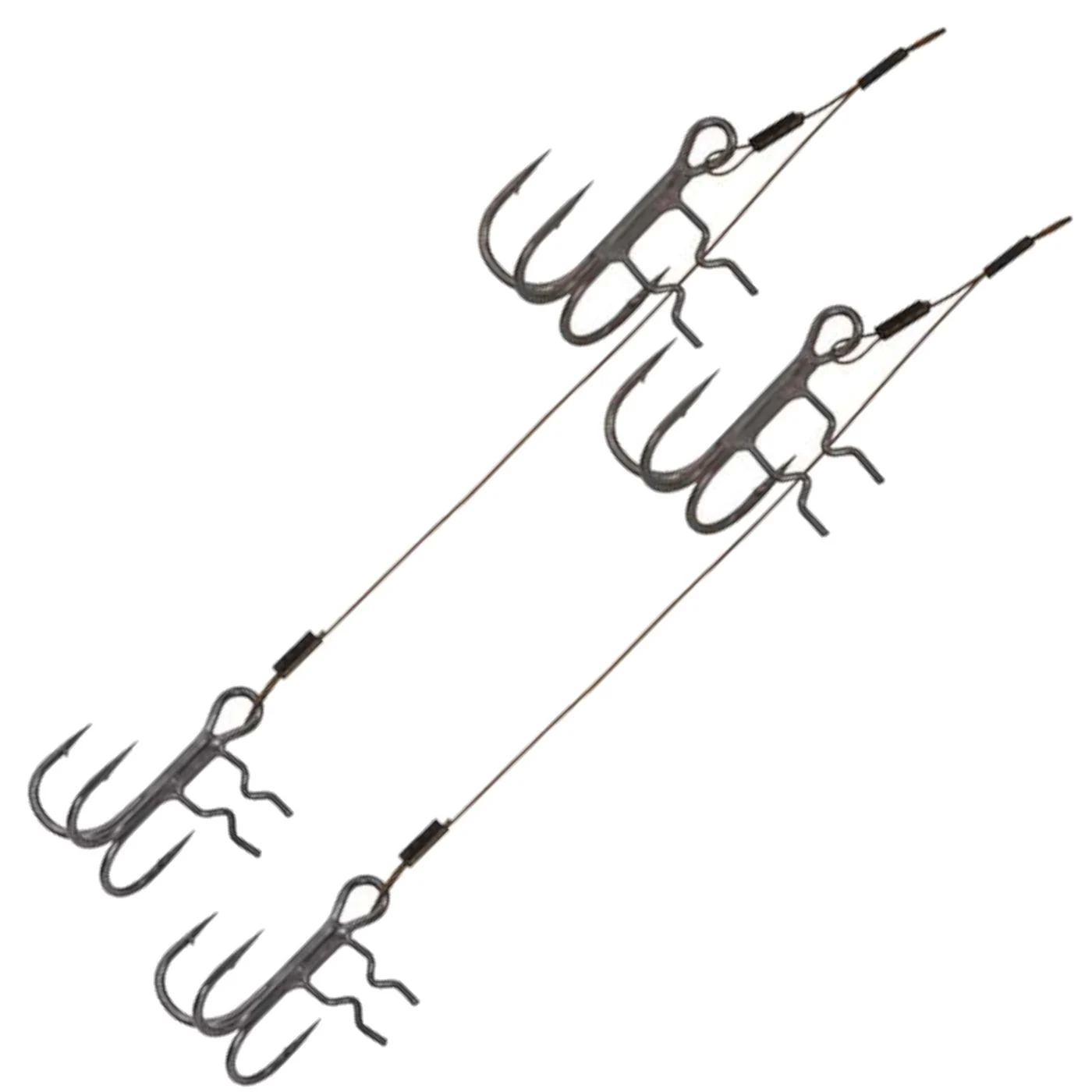 Fox Rage Strike Point Double Stinger - 2 Hakensysteme 10cm & 5cm / Gr. 6 + 8 / 6kg Tragkraft