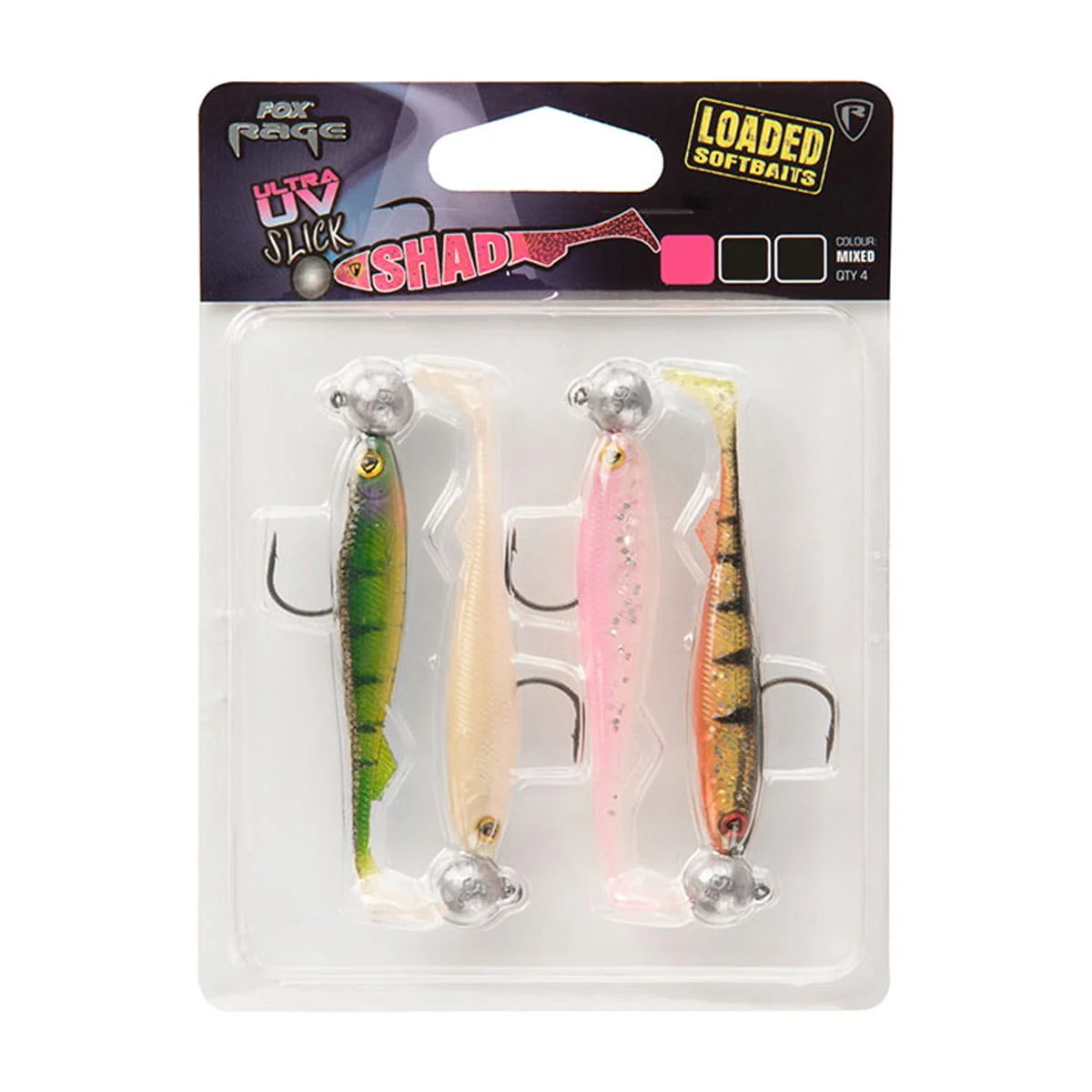 Fox Rage UV Slick Shad Loaded 11 cm (4,3") 10 g