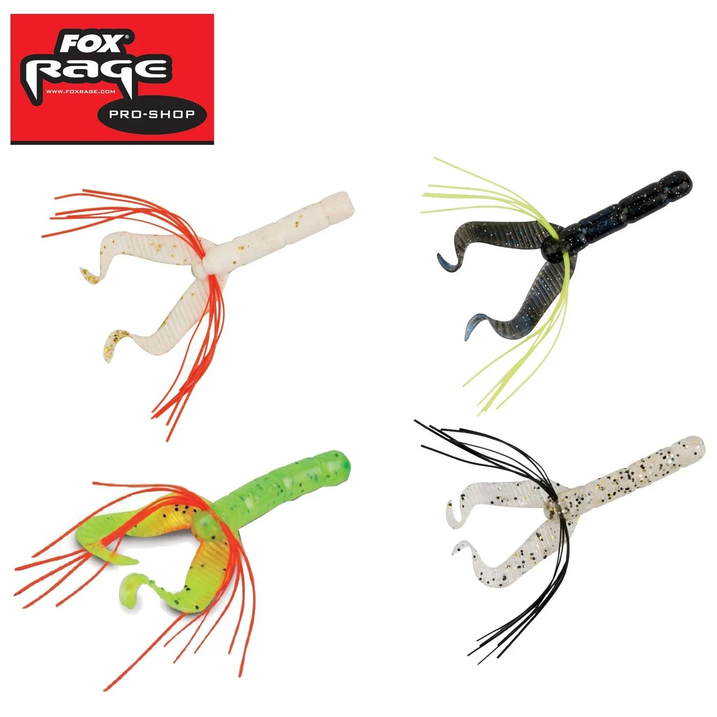 Fox Rage Warrior Fiddle Tail 8cm Salt N Pepper