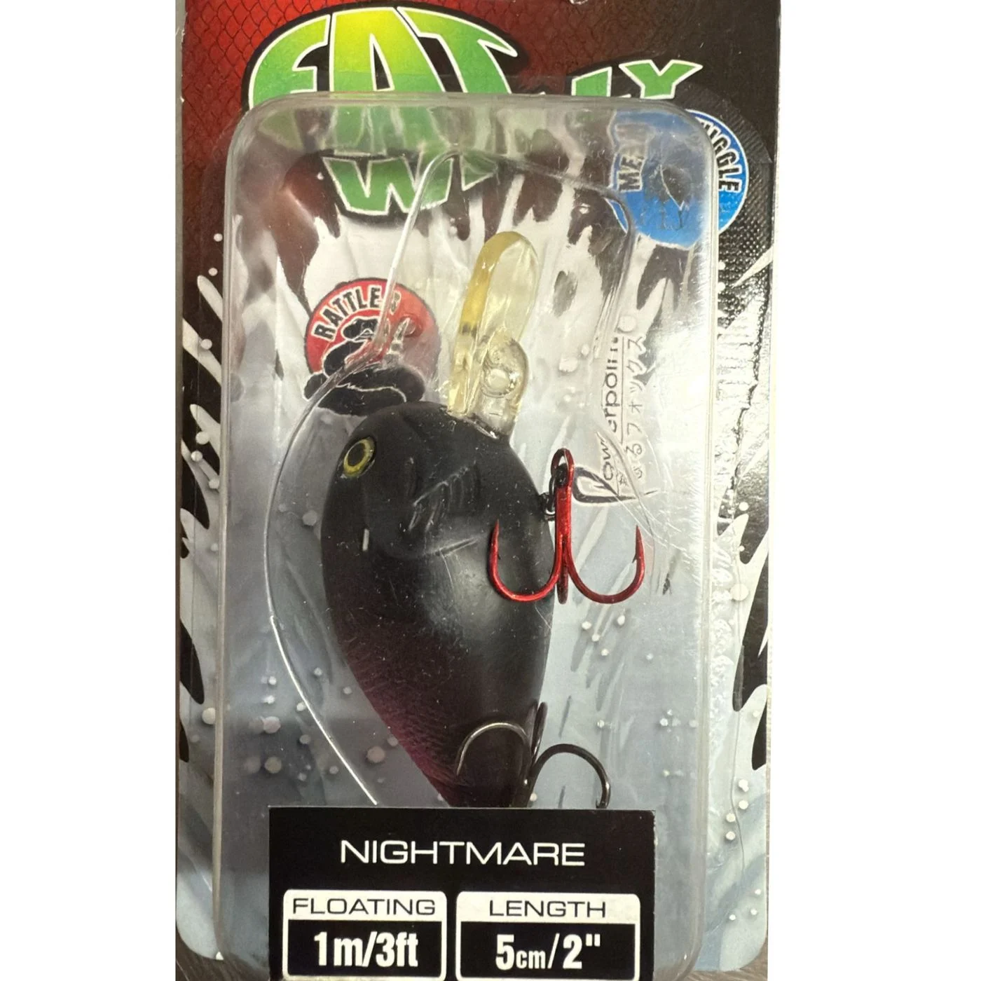 Fox Rage Wobbler Fat Willy "2" (3,5cm / 5cm) Miniwobbler Nightmare 5cm
