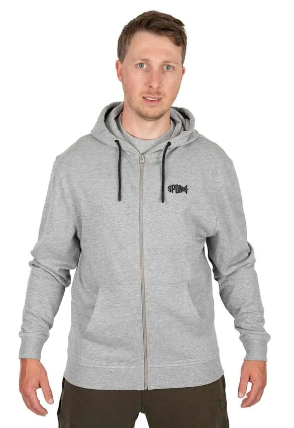 Fox Spomb Grey Hoodie Full Zip Large