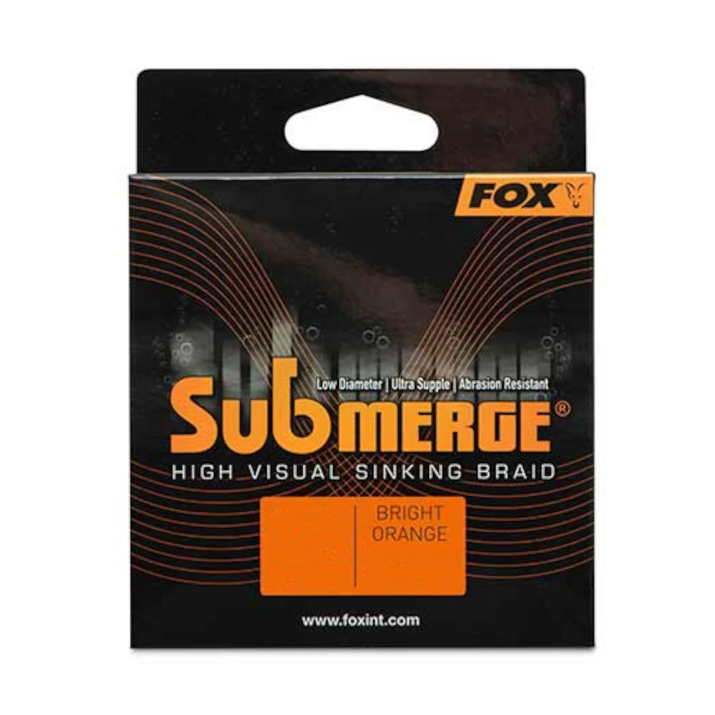 Fox Submerge Orange sinking braid - 300m geflochtene Angelschnur 0.20mm / 15.8kg / 35lb