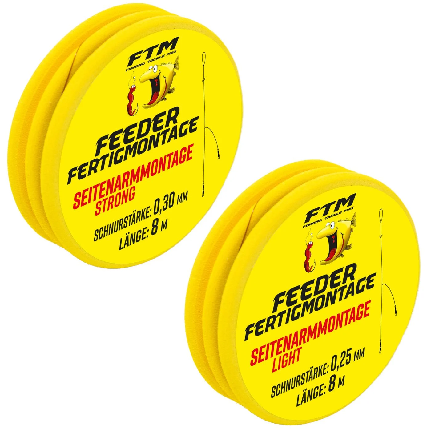 FTM Seitenarmmontage 8m - Feedermontage 0.25mm / 4.4kg