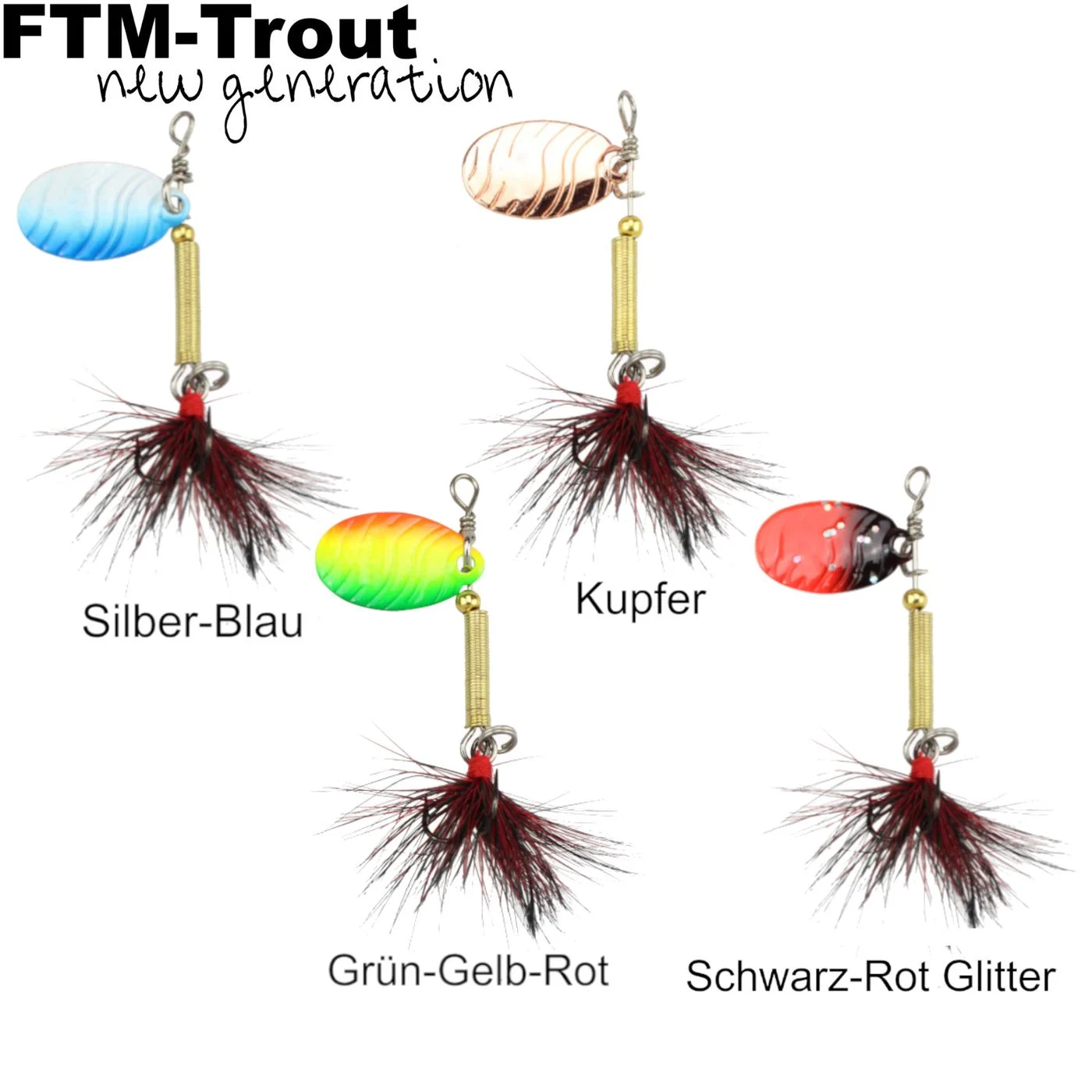 FTM Spinner Evo 2g - Forellenspinner Kupfer
